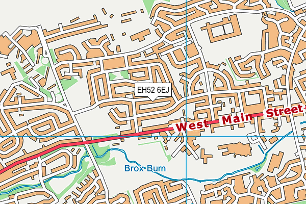 EH52 6EJ map - OS VectorMap District (Ordnance Survey)