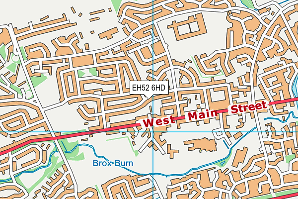 EH52 6HD map - OS VectorMap District (Ordnance Survey)