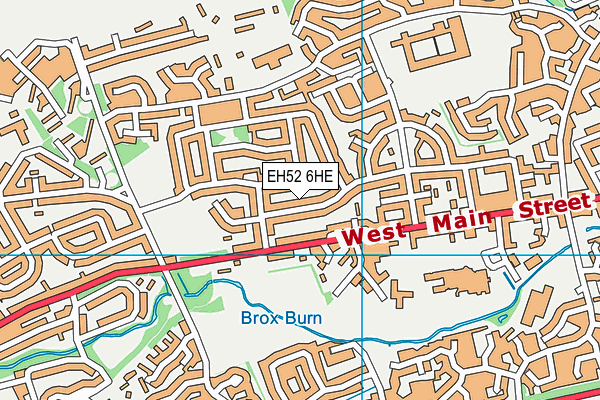 EH52 6HE map - OS VectorMap District (Ordnance Survey)