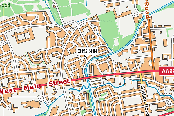 EH52 6HN map - OS VectorMap District (Ordnance Survey)