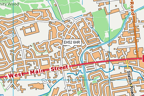 EH52 6HR map - OS VectorMap District (Ordnance Survey)
