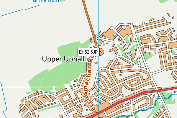 EH52 6JP map - OS VectorMap District (Ordnance Survey)