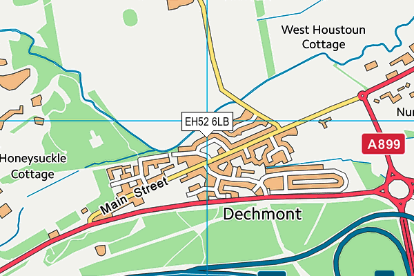 EH52 6LB map - OS VectorMap District (Ordnance Survey)