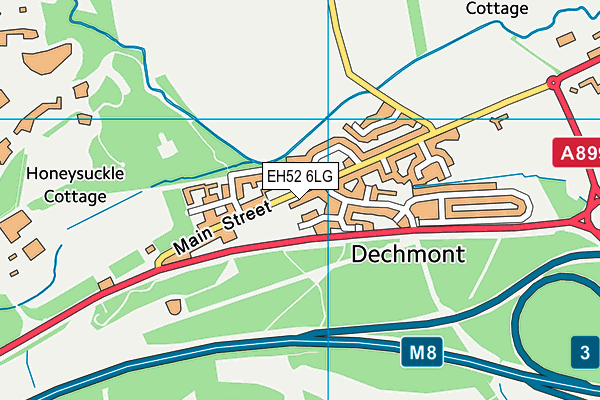 EH52 6LG map - OS VectorMap District (Ordnance Survey)