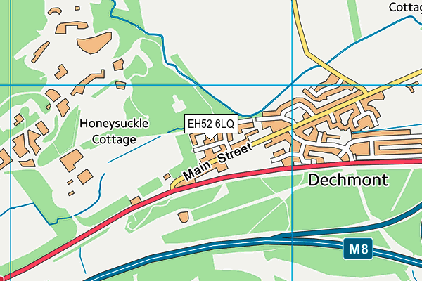EH52 6LQ map - OS VectorMap District (Ordnance Survey)