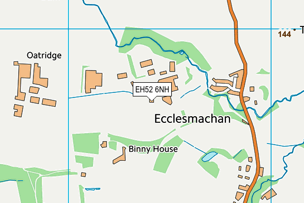 EH52 6NH map - OS VectorMap District (Ordnance Survey)