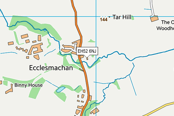 EH52 6NJ map - OS VectorMap District (Ordnance Survey)