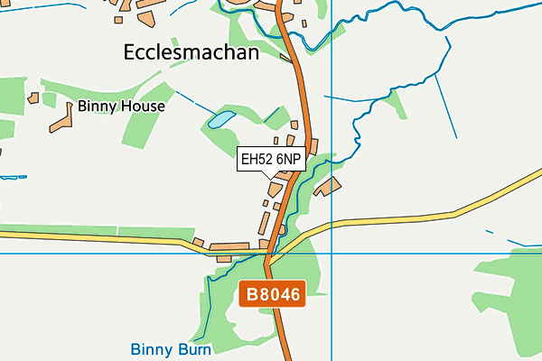 EH52 6NP map - OS VectorMap District (Ordnance Survey)