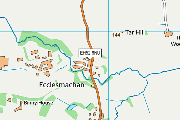 EH52 6NU map - OS VectorMap District (Ordnance Survey)