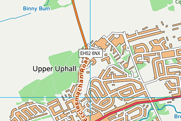 EH52 6NX map - OS VectorMap District (Ordnance Survey)