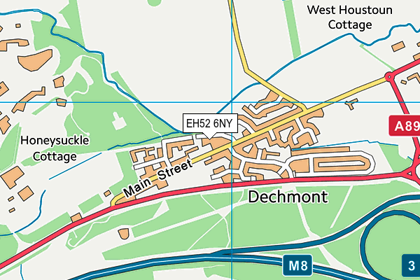 EH52 6NY map - OS VectorMap District (Ordnance Survey)