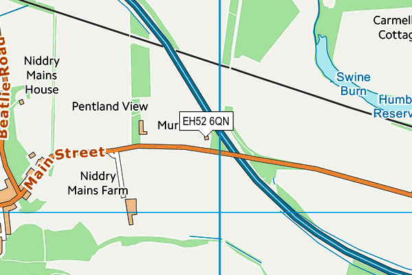 EH52 6QN map - OS VectorMap District (Ordnance Survey)