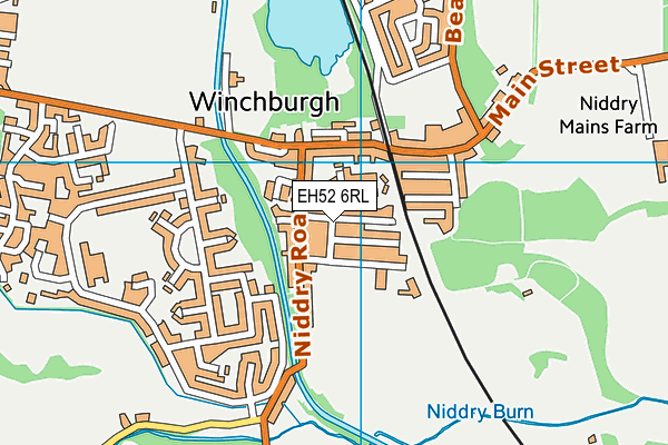 EH52 6RL map - OS VectorMap District (Ordnance Survey)