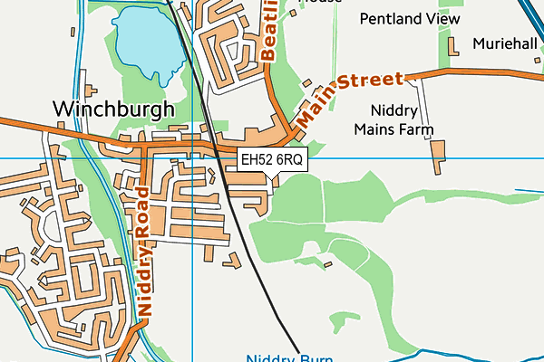 EH52 6RQ map - OS VectorMap District (Ordnance Survey)