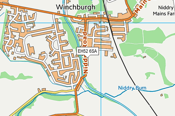 EH52 6SA map - OS VectorMap District (Ordnance Survey)