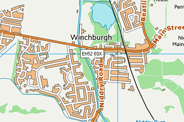 EH52 6SX map - OS VectorMap District (Ordnance Survey)