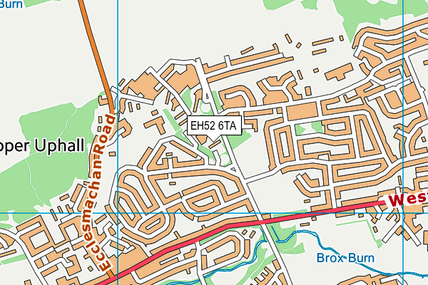 EH52 6TA map - OS VectorMap District (Ordnance Survey)