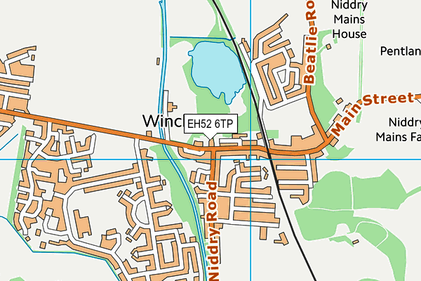 EH52 6TP map - OS VectorMap District (Ordnance Survey)