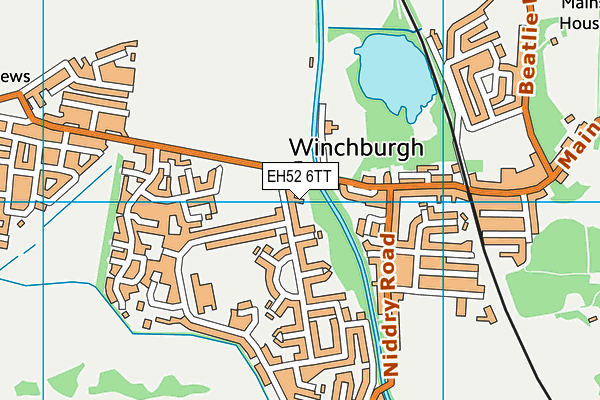 EH52 6TT map - OS VectorMap District (Ordnance Survey)