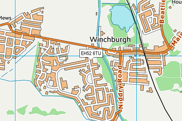 EH52 6TU map - OS VectorMap District (Ordnance Survey)