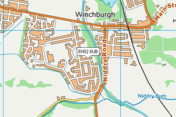 EH52 6UB map - OS VectorMap District (Ordnance Survey)