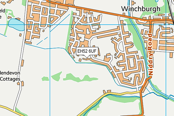 EH52 6UF map - OS VectorMap District (Ordnance Survey)