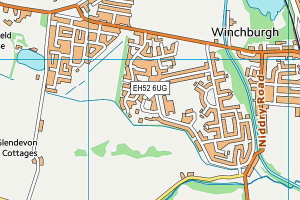 EH52 6UG map - OS VectorMap District (Ordnance Survey)