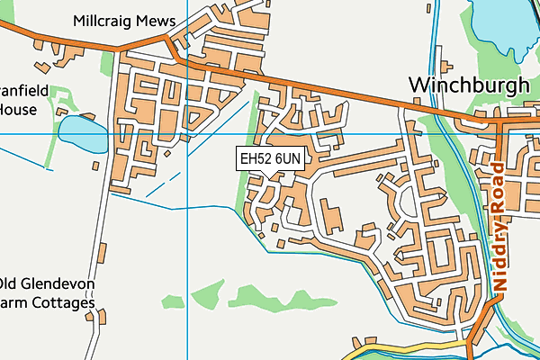 EH52 6UN map - OS VectorMap District (Ordnance Survey)