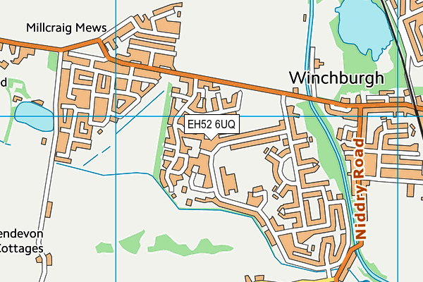 EH52 6UQ map - OS VectorMap District (Ordnance Survey)