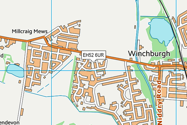EH52 6UR map - OS VectorMap District (Ordnance Survey)