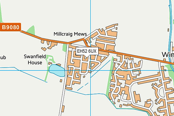 EH52 6UX map - OS VectorMap District (Ordnance Survey)