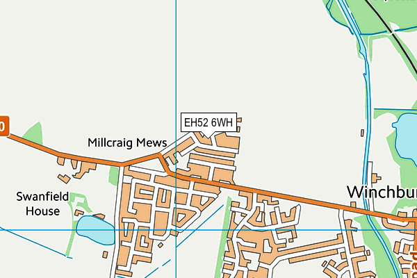 EH52 6WH map - OS VectorMap District (Ordnance Survey)