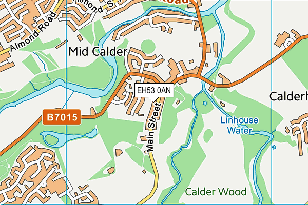 EH53 0AN map - OS VectorMap District (Ordnance Survey)