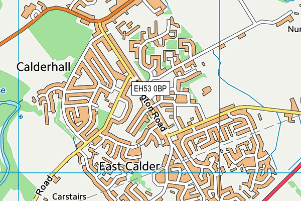 EH53 0BP map - OS VectorMap District (Ordnance Survey)