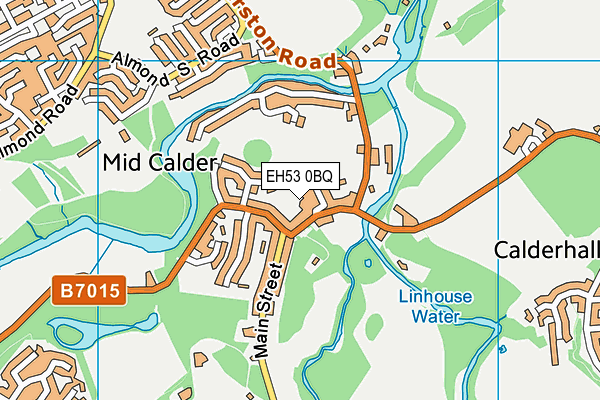 EH53 0BQ map - OS VectorMap District (Ordnance Survey)