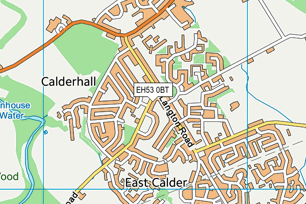 EH53 0BT map - OS VectorMap District (Ordnance Survey)