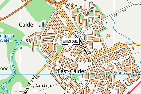 EH53 0BU map - OS VectorMap District (Ordnance Survey)