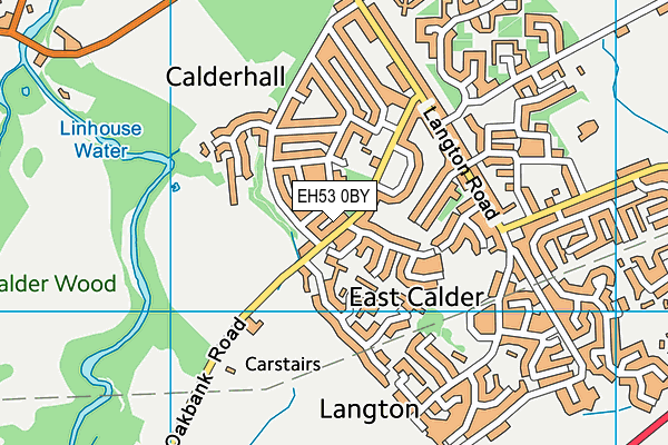 EH53 0BY map - OS VectorMap District (Ordnance Survey)