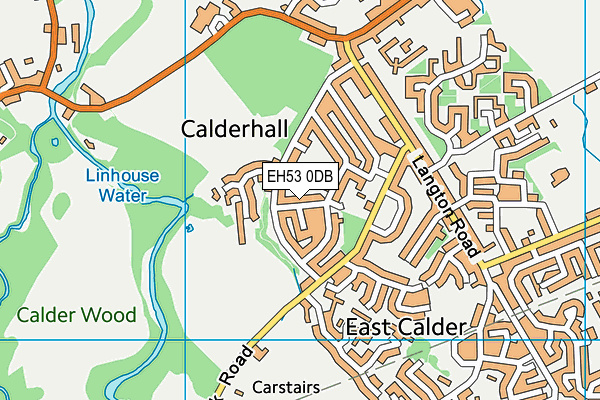 EH53 0DB map - OS VectorMap District (Ordnance Survey)