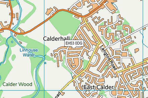 EH53 0DG map - OS VectorMap District (Ordnance Survey)