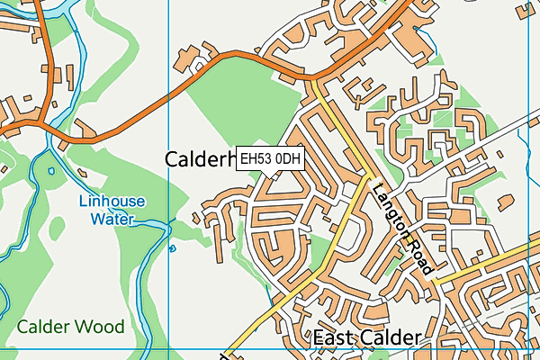 EH53 0DH map - OS VectorMap District (Ordnance Survey)