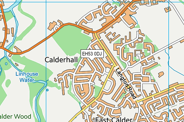 EH53 0DJ map - OS VectorMap District (Ordnance Survey)