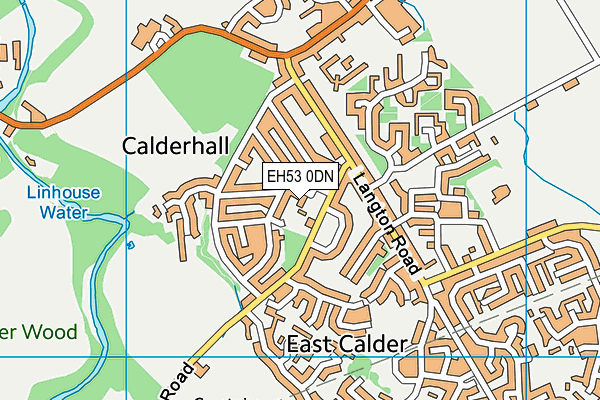 EH53 0DN map - OS VectorMap District (Ordnance Survey)