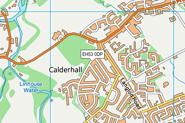 EH53 0DP map - OS VectorMap District (Ordnance Survey)