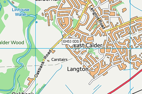 EH53 0DS map - OS VectorMap District (Ordnance Survey)