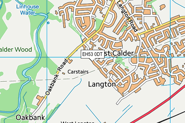 EH53 0DT map - OS VectorMap District (Ordnance Survey)