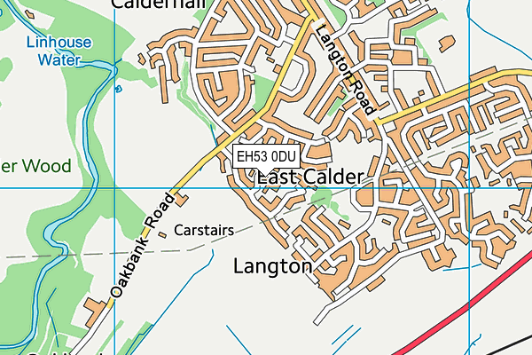 EH53 0DU map - OS VectorMap District (Ordnance Survey)