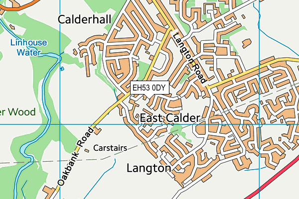 EH53 0DY map - OS VectorMap District (Ordnance Survey)