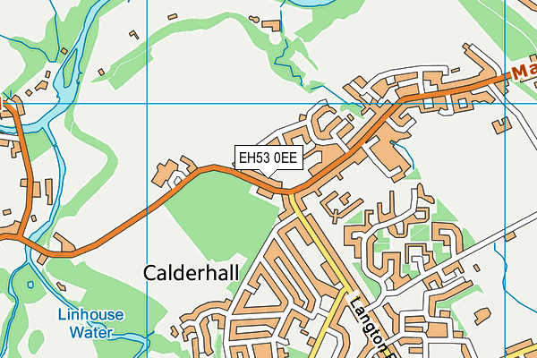 EH53 0EE map - OS VectorMap District (Ordnance Survey)