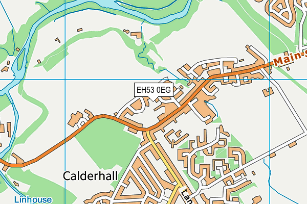 EH53 0EG map - OS VectorMap District (Ordnance Survey)